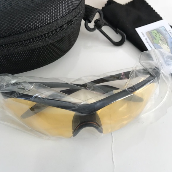 BELL + HOWELL PROTECTIVE TAC GLASSES NWT Yellow Black - Picture 3 of 6